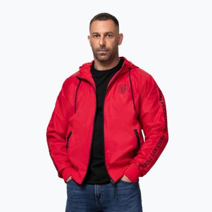 Куртка чоловіча Pitbull Athletic Tape Nylon Hooded red