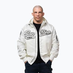 Куртка чоловіча Pitbull Aero Flight Hooded off white