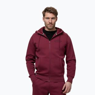 Кофта чоловіча Pitbull Sampson Hooded Zip Sweatshirt burgundy