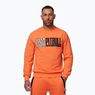 Кофта чоловіча Pitbull USA Crewneck Sweatshirt fluo orange