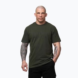 Футболка чоловіча Pitbull USA CAL Big Logo old green