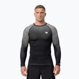 Чоловіча рашгард з довгим рукавом Pitbull Belt Rashguard black