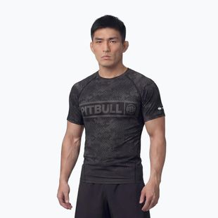 Рашгард чоловічий Pitbull Hex Camo Hilltop Rashguard black