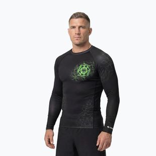 Чоловіча рашгард з довгим рукавом Pitbull Ray Rashguard fluo green