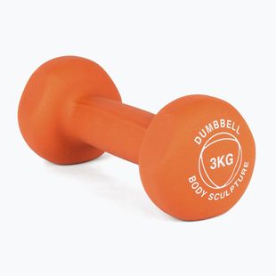 Гантеля гумова Body Sculpture BW 513 z PVC 3 kg orange