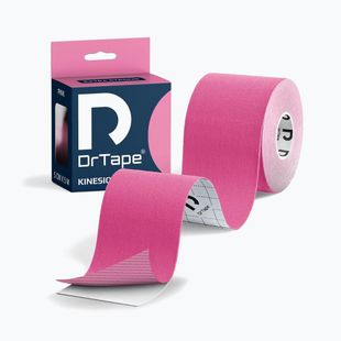 Тейп для кінезіотерапії DrTape Kinesiology Tape рожевий