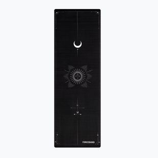 Килимок для йоги/фітнесу FORCEBAND Moon 4 мм black