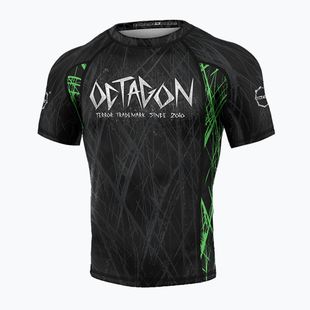 Чоловічі рашгарди Octagon Premium Spiderskull чорні/різнокольорові Rashguard