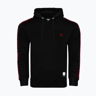 Кофта чоловіча Octagon Stripe Hoodie black/red