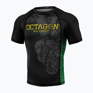Чоловічий рашгард Octagon Premium Jiu Jitsu Family чорний/різнокольоровий