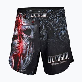 Шорти для тренувань чоловічі Octagon Santa Muerte MMA black/multicolor