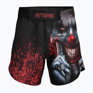Шорти для тренувань чоловічі Octagon Make Terror Have Fun MMA black/multicolor