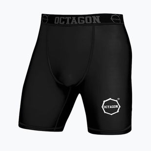 Шорти компресійні чоловічі Octagon Logo black/white