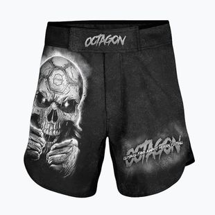 Шорти для тренувань чоловічі Octagon Oldskull Fans MMA black/multicolor