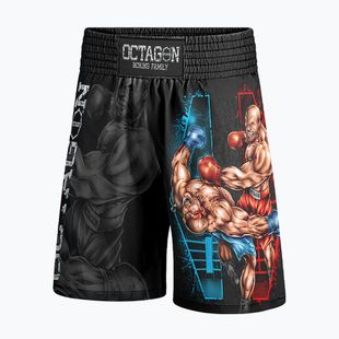 Шорти боксерські чоловічі Octagon Boxing Family black/multicolor