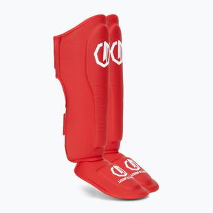 Захист для гомілок та стоп Octagon Legion Kevlar red