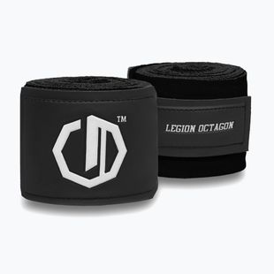Бинти боксерські Octagon Legion Supreme 400 cm black/white