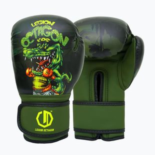 Рукавиці боксерські Octagon Legion Crocodile green/multicolour