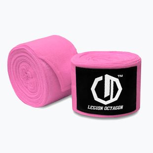 Бинти боксерські Octagon Legion Standard 500 cm pink