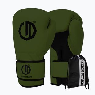 Рукавиці боксерські Octagon Legion Enforcer + Мішок dark green