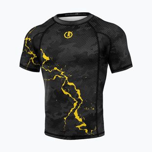 Rashguard чоловічий Octagon Legion Premium чорний/жовтий