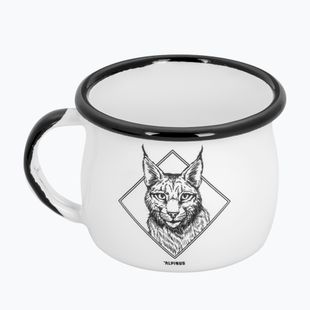 Кружка туристична Alpinus Enamelled White Lynx