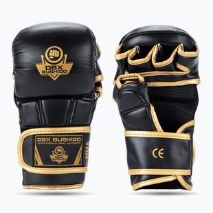Рукавиці греплінгові DBX BUSHIDO Master MMA чорний/золотий