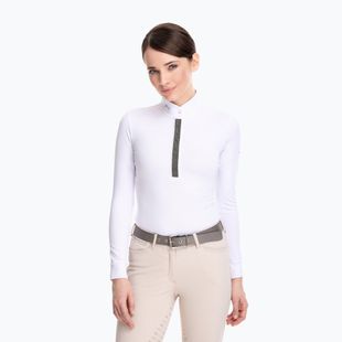 Сорочка для змагань лонгслів жіноча FERA Equestrian Stardust white/grey