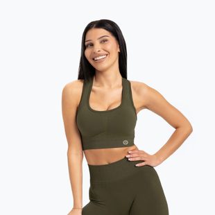Бюстгальтер спортивний Gym Glamour Push Up хакі 401