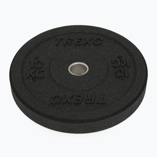 Диски бамперові олімпійські XTREXO чорні TRX-BMP010 10 кг