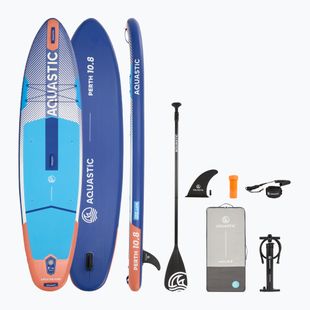 Набір дошка SUP надувна AQUASTIC Perth 10'8" all-round blue