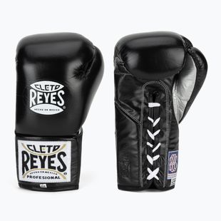 Рукавиці боксерські Cleto Reyes Thumb in Cow Leather black/silver