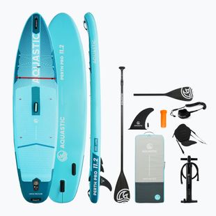 Набір дошка SUP надувна AQUASTIC Perth Pro 11'2" all-round green