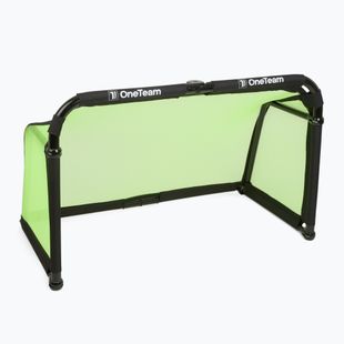 Ворота футбольні OneTeam SWIFTGOAL 150 x 90 cm foldable black/green