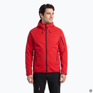 Чоловіча трекінгова кофта KADVA Arix WP 5K/3K softshell hybrid червона