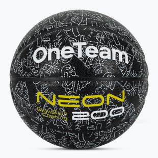 Баскетбольний м'яч OneTeam Black neon size 7