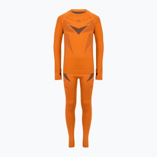 Zestaw bielizny termoaktywnej dla dzieci KADVA ALPINESTEP THERMO LIGHT PLUS JR SET pomarańczowy