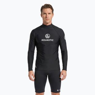 Longsleeve для плавання Aquastic RIMOS LS UV 50+ UPF чорний