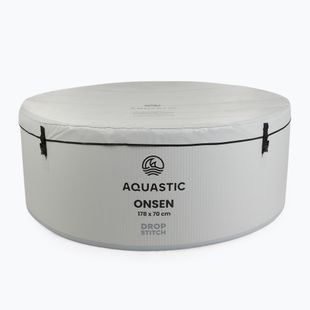 Надувний басейн AQUASTIC ONSEN drop stitch 1200 л 178 см сірий