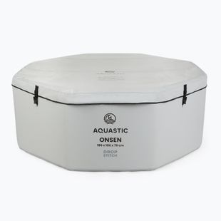 Надувний басейн AQUASTIC ONSEN drop stitch 1400 l 186 cm сірий