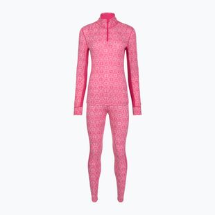 Комплект термобілизни жіночий Woolcano SET1121 Pink