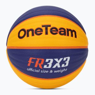 М'яч баскетбольний  OneTeam Rim Rush Fiba 3x3 blue