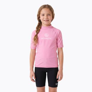 Футболка дитяча AQUASTIC Rimos UV 50+ UPF pink