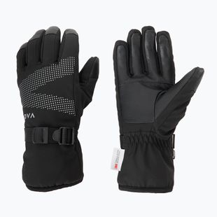 Жіночі лижні рукавички KADVA Mountain Flow Pro шкіра 3M Thinsulate чорний