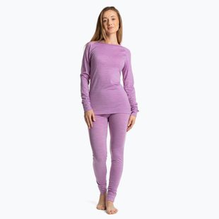 Комплект термобілизни жіночий WOOLCANO Merino SET0543 фіолетовий