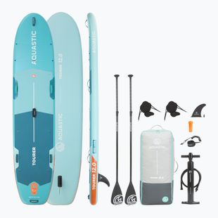 Набір дошка SUP надувна AQUASTIC Tourer 12'0" 2-os green