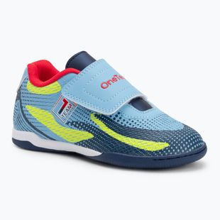 Кросівки футбольні дитячі OneTeam Robero Junior IC блакитний/синій