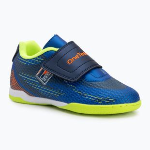 Кросівки футбольні дитячі OneTeam Robero Junior IC синій/блакитний