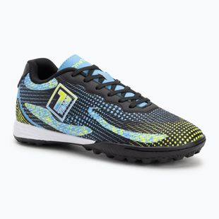 Кросівки футбольні дитячі OneTeam Robero Teen TF чорний/блакитний