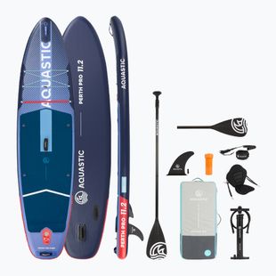 Дошка SUP AQUASTIC Perth Pro 11'2" allround темно-блакитний